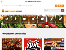 Tablet Screenshot of guiaderestaurantesencanarias.com